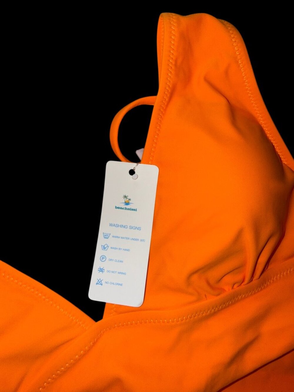 Beachsissi Orange Tankini Top – Size M - Picture 4 of 4